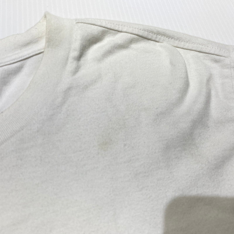 【現状渡し品】【メンズ】 supreme シュプリーム 20SS META LOGO L/S TOP メタ ロゴ ロングスリーブ トップ 長袖トップス 149-260917-ss-05-teih サイズ：L/シミ有 カラー：ホワイト 万代Net店