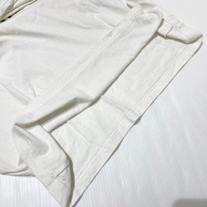 【現状渡し品】【メンズ】 supreme シュプリーム 20SS META LOGO L/S TOP メタ ロゴ ロングスリーブ トップ 長袖トップス 149-260917-ss-05-teih サイズ：L/シミ有 カラー：ホワイト 万代Net店