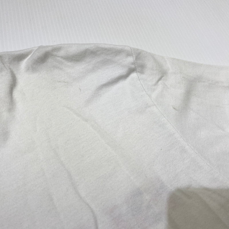【現状渡し品】【メンズ】 supreme シュプリーム 20SS META LOGO L/S TOP メタ ロゴ ロングスリーブ トップ 長袖トップス 149-260917-ss-05-teih サイズ：L/シミ有 カラー：ホワイト 万代Net店