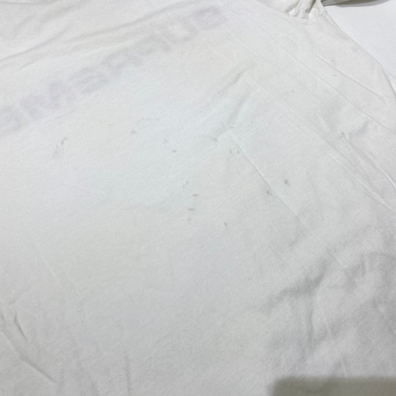 【現状渡し品】【メンズ】 supreme シュプリーム 20SS META LOGO L/S TOP メタ ロゴ ロングスリーブ トップ 長袖トップス 149-260917-ss-05-teih サイズ：L/シミ有 カラー：ホワイト 万代Net店