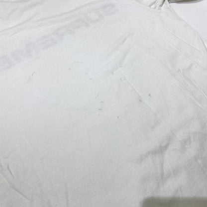 【現状渡し品】【メンズ】 supreme シュプリーム 20SS META LOGO L/S TOP メタ ロゴ ロングスリーブ トップ 長袖トップス 149-260917-ss-05-teih サイズ：L/シミ有 カラー：ホワイト 万代Net店