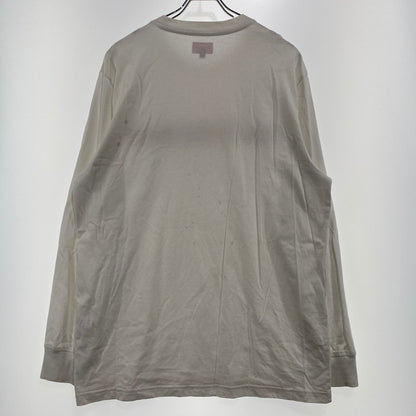 【現状渡し品】【メンズ】 supreme シュプリーム 20SS META LOGO L/S TOP メタ ロゴ ロングスリーブ トップ 長袖トップス 149-260917-ss-05-teih サイズ：L/シミ有 カラー：ホワイト 万代Net店