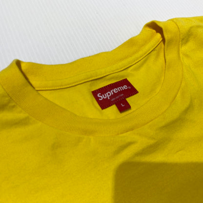 【中古品】【メンズ】 supreme シュプリーム SMALL BOX L/S TEE スモール ボックス ロングスリーブTシャツ 長袖トップス 149-260917-ss-06-teih サイズ：L カラー：イエロー 万代Net店