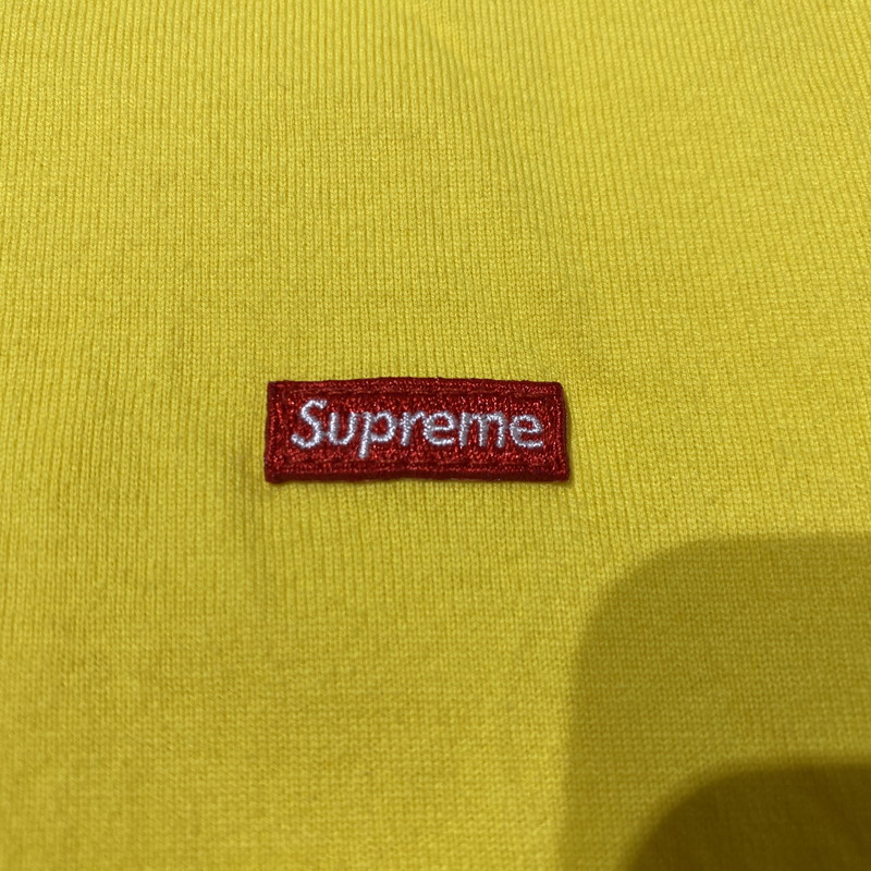 【中古品】【メンズ】 supreme シュプリーム SMALL BOX L/S TEE スモール ボックス ロングスリーブTシャツ 長袖トップス 149-260917-ss-06-teih サイズ：L カラー：イエロー 万代Net店