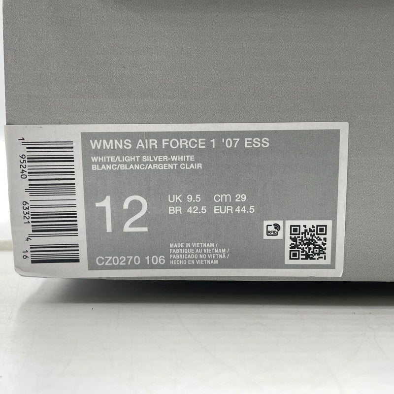 【中古品】【レディース】 Nike ナイキ WMNS AIR FORCE 1 MADE IN VIETNAM CZ0270-106 ウィメンズ エアフォースワン スニーカー 靴 ベトナム製 160-260923-ss-02-teih サイズ：29/※黒タグ、箱付き カラー：ホワイト 万代Net店