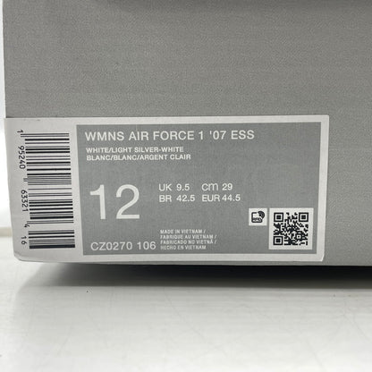 【中古品】【レディース】 Nike ナイキ WMNS AIR FORCE 1 MADE IN VIETNAM CZ0270-106 ウィメンズ エアフォースワン スニーカー 靴 ベトナム製 160-260923-ss-02-teih サイズ：29/※黒タグ、箱付き カラー：ホワイト 万代Net店