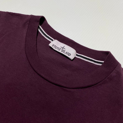 【中古品】【メンズ】 Stone Island ストーンアイランド ARCHIVIO S/S T-SHIRT K2S152100037 S0091 アーカイブ ショートスリーブTシャツ 半袖トップス 141-260917-ss-01-teih サイズ：XL カラー：バーガンディ 万代Net店