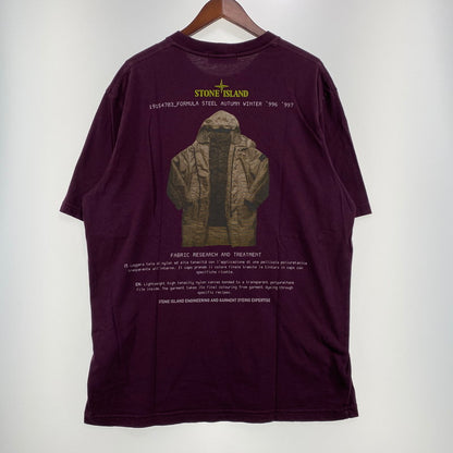【中古品】【メンズ】 Stone Island ストーンアイランド ARCHIVIO S/S T-SHIRT K2S152100037 S0091 アーカイブ ショートスリーブTシャツ 半袖トップス 141-260917-ss-01-teih サイズ：XL カラー：バーガンディ 万代Net店