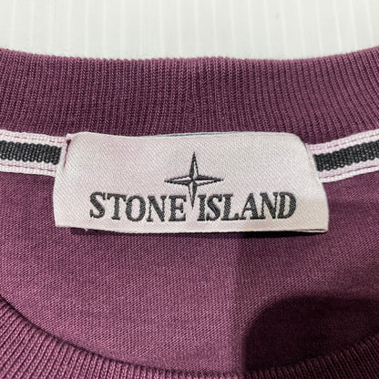 【中古品】【メンズ】 Stone Island ストーンアイランド ARCHIVIO S/S T-SHIRT K2S152100037 S0091 アーカイブ ショートスリーブTシャツ 半袖トップス 141-260917-ss-01-teih サイズ：XL カラー：バーガンディ 万代Net店