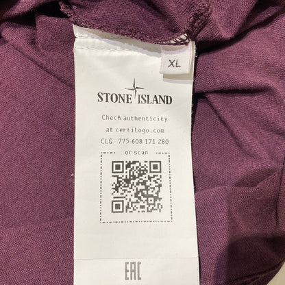 【中古品】【メンズ】 Stone Island ストーンアイランド ARCHIVIO S/S T-SHIRT K2S152100037 S0091 アーカイブ ショートスリーブTシャツ 半袖トップス 141-260917-ss-01-teih サイズ：XL カラー：バーガンディ 万代Net店