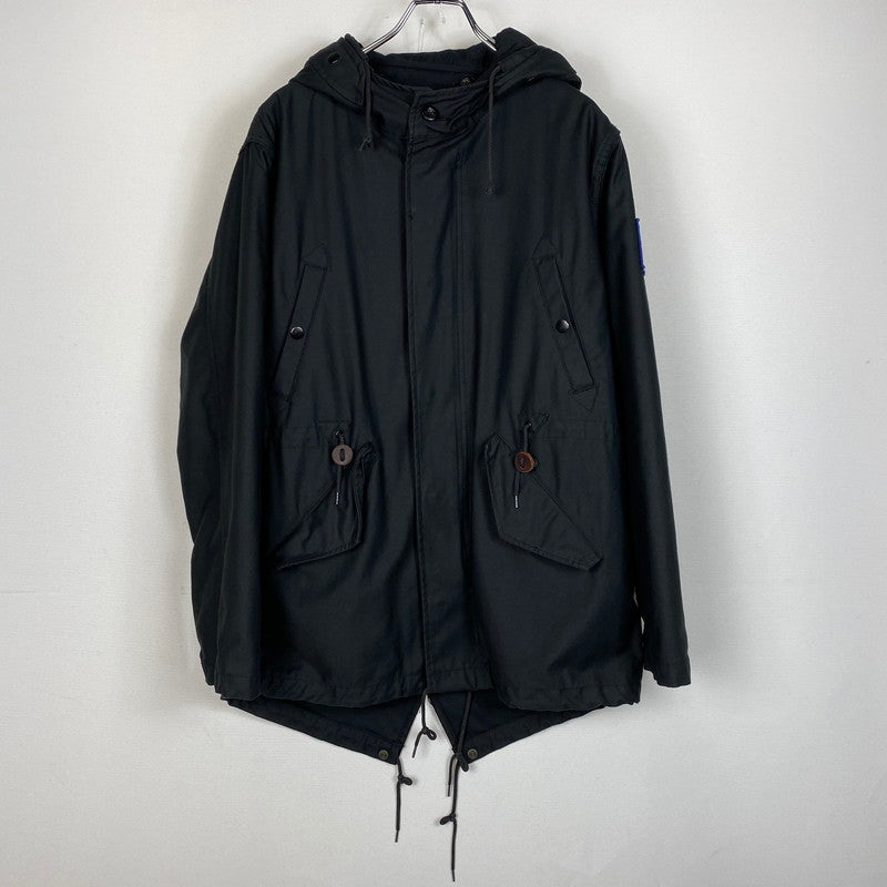 【中古品】【メンズ】 supreme シュプリーム×ALPHA アルファ 別注コラボ 09FW FISHTAIL PARKA フィッシュテールパーカー アウター ジップアップフーディー 142-260917-ss-13-teih サイズ：M カラー：ブラック 万代Net店