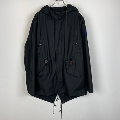 【中古品】【メンズ】 supreme シュプリーム×ALPHA アルファ 別注コラボ 09FW FISHTAIL PARKA フィッシュテールパーカー アウター ジップアップフーディー 142-260917-ss-13-teih サイズ：M カラー：ブラック 万代Net店