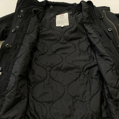 【中古品】【メンズ】 supreme シュプリーム×ALPHA アルファ 別注コラボ 09FW FISHTAIL PARKA フィッシュテールパーカー アウター ジップアップフーディー 142-260917-ss-13-teih サイズ：M カラー：ブラック 万代Net店