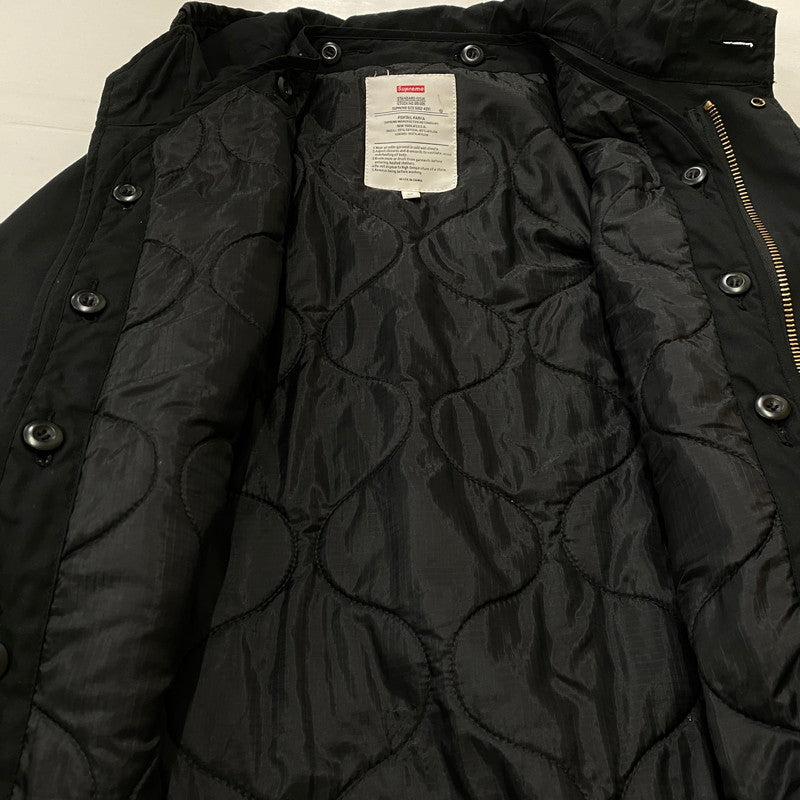 【中古品】【メンズ】 supreme シュプリーム×ALPHA アルファ 別注コラボ 09FW FISHTAIL PARKA フィッシュテールパーカー アウター ジップアップフーディー 142-260917-ss-13-teih サイズ：M カラー：ブラック 万代Net店
