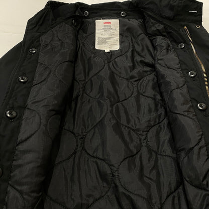 【中古品】【メンズ】 supreme シュプリーム×ALPHA アルファ 別注コラボ 09FW FISHTAIL PARKA フィッシュテールパーカー アウター ジップアップフーディー 142-260917-ss-13-teih サイズ：M カラー：ブラック 万代Net店