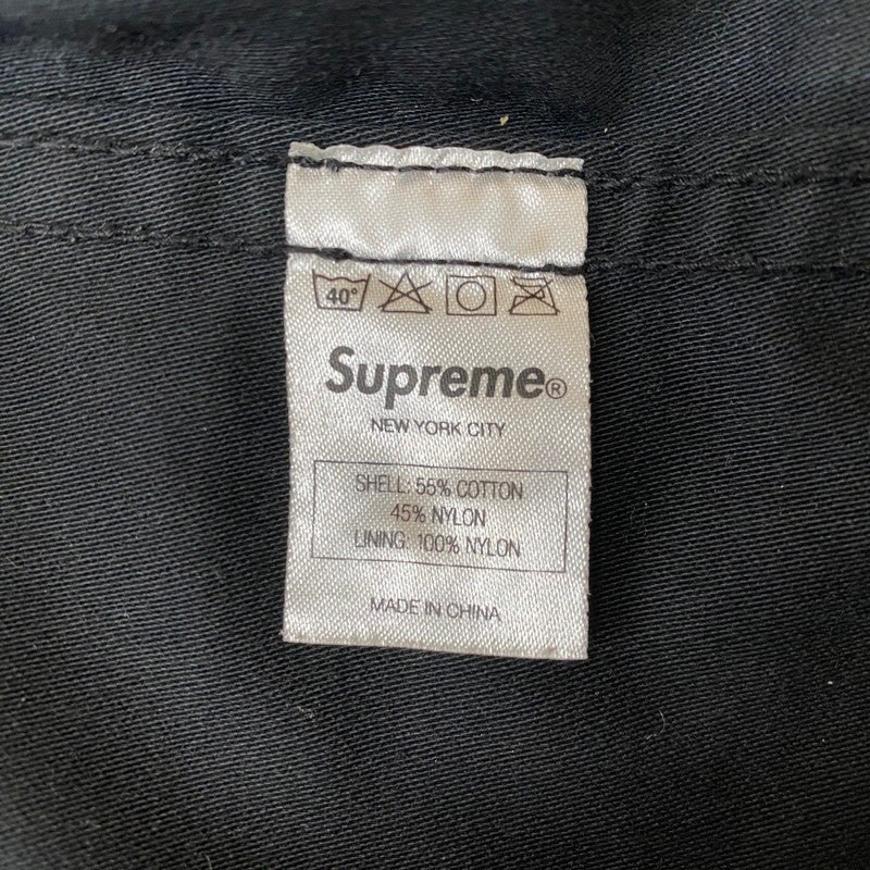 【中古品】【メンズ】 supreme シュプリーム×ALPHA アルファ 別注コラボ 09FW FISHTAIL PARKA フィッシュテールパーカー アウター ジップアップフーディー 142-260917-ss-13-teih サイズ：M カラー：ブラック 万代Net店