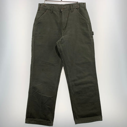 【中古品】【メンズ】 CARHARTT カーハート WASHED DUCK WORK DUNGAREE PANTS B11 M0S ウォッシュ ダック ワーク ダンガリーパンツ ボトムス ペインターパンツ 156-260912-ko-15-teih サイズ：32 カラー：モスグリーン 万代Net店