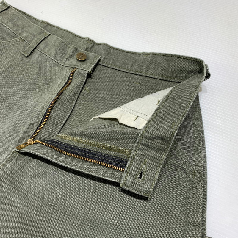 【中古品】【メンズ】 CARHARTT カーハート WASHED DUCK WORK DUNGAREE PANTS B11 M0S ウォッシュ ダック ワーク ダンガリーパンツ ボトムス ペインターパンツ 156-260912-ko-15-teih サイズ：32 カラー：モスグリーン 万代Net店