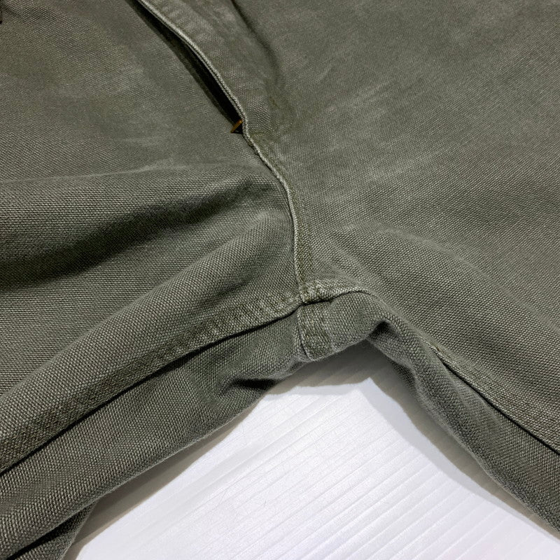 【中古品】【メンズ】 CARHARTT カーハート WASHED DUCK WORK DUNGAREE PANTS B11 M0S ウォッシュ ダック ワーク ダンガリーパンツ ボトムス ペインターパンツ 156-260912-ko-15-teih サイズ：32 カラー：モスグリーン 万代Net店
