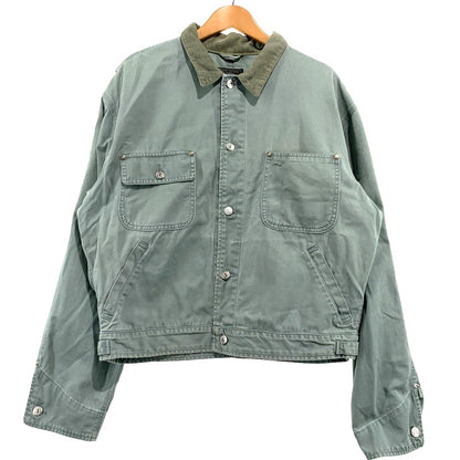 【現状渡し品】【メンズ】 Polo Country ポロ・カントリー 80's~ WORK JACKET VINTAGE 80年代 ワークジャケット ライトアウター ヴィンテージ 145-260912-ko-05-teih サイズ：M カラー：グリーン系 万代Net店