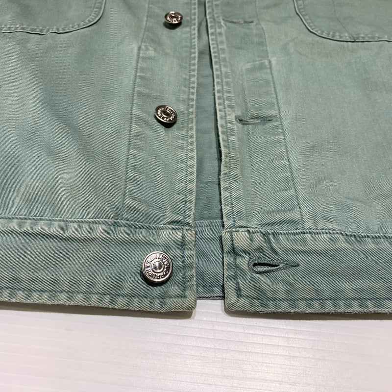 【現状渡し品】【メンズ】 Polo Country ポロ・カントリー 80's~ WORK JACKET VINTAGE 80年代 ワークジャケット ライトアウター ヴィンテージ 145-260912-ko-05-teih サイズ：M カラー：グリーン系 万代Net店