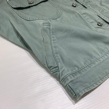 【現状渡し品】【メンズ】 Polo Country ポロ・カントリー 80's~ WORK JACKET VINTAGE 80年代 ワークジャケット ライトアウター ヴィンテージ 145-260912-ko-05-teih サイズ：M カラー：グリーン系 万代Net店