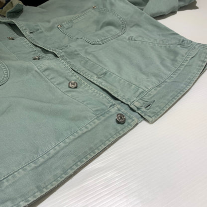 【現状渡し品】【メンズ】 Polo Country ポロ・カントリー 80's~ WORK JACKET VINTAGE 80年代 ワークジャケット ライトアウター ヴィンテージ 145-260912-ko-05-teih サイズ：M カラー：グリーン系 万代Net店