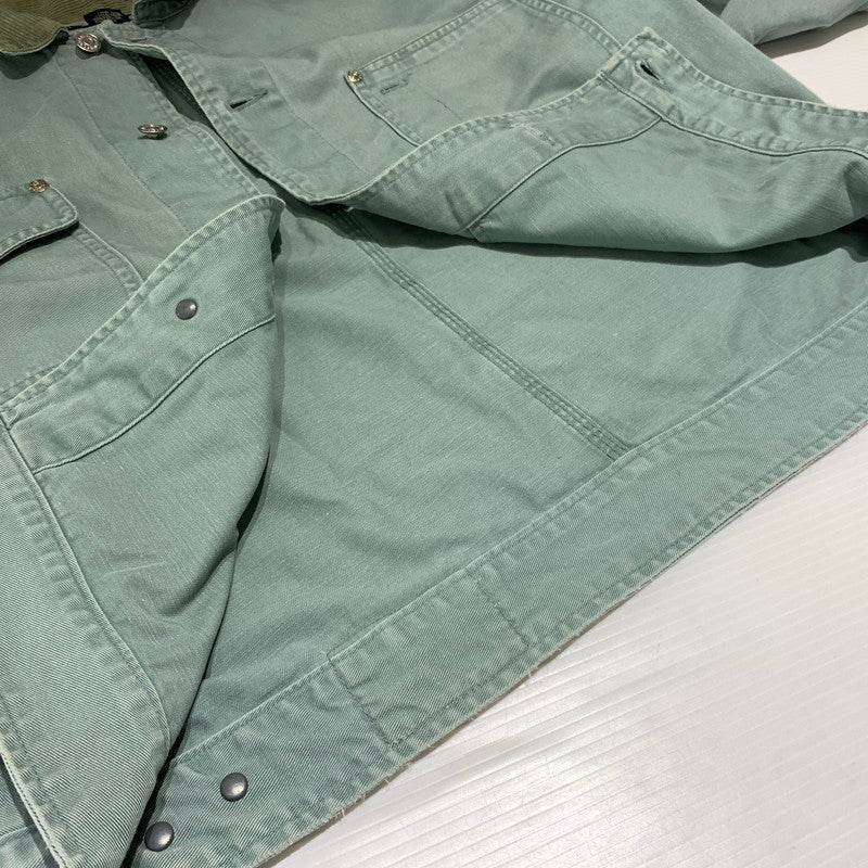 【現状渡し品】【メンズ】 Polo Country ポロ・カントリー 80's~ WORK JACKET VINTAGE 80年代 ワークジャケット ライトアウター ヴィンテージ 145-260912-ko-05-teih サイズ：M カラー：グリーン系 万代Net店