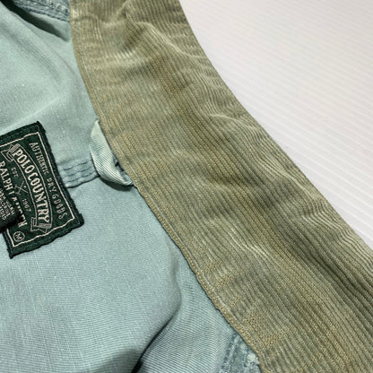 【現状渡し品】【メンズ】 Polo Country ポロ・カントリー 80's~ WORK JACKET VINTAGE 80年代 ワークジャケット ライトアウター ヴィンテージ 145-260912-ko-05-teih サイズ：M カラー：グリーン系 万代Net店