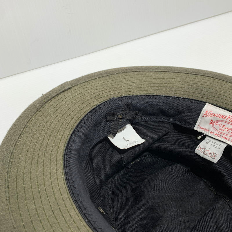 【中古品】【メンズ】 FILSON フィルソン SHELTER CLOTH PACKER HAT FSA2027 シェルター クロス パッカー ハット 帽子 オイル加工 185-260913-ko-20-teih サイズ：L カラー：カーキ 万代Net店