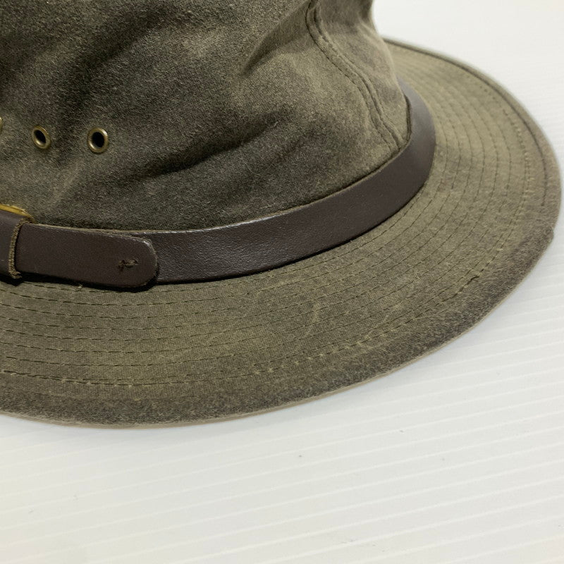 【中古品】【メンズ】 FILSON フィルソン SHELTER CLOTH PACKER HAT FSA2027 シェルター クロス パッカー ハット 帽子 オイル加工 185-260913-ko-20-teih サイズ：L カラー：カーキ 万代Net店