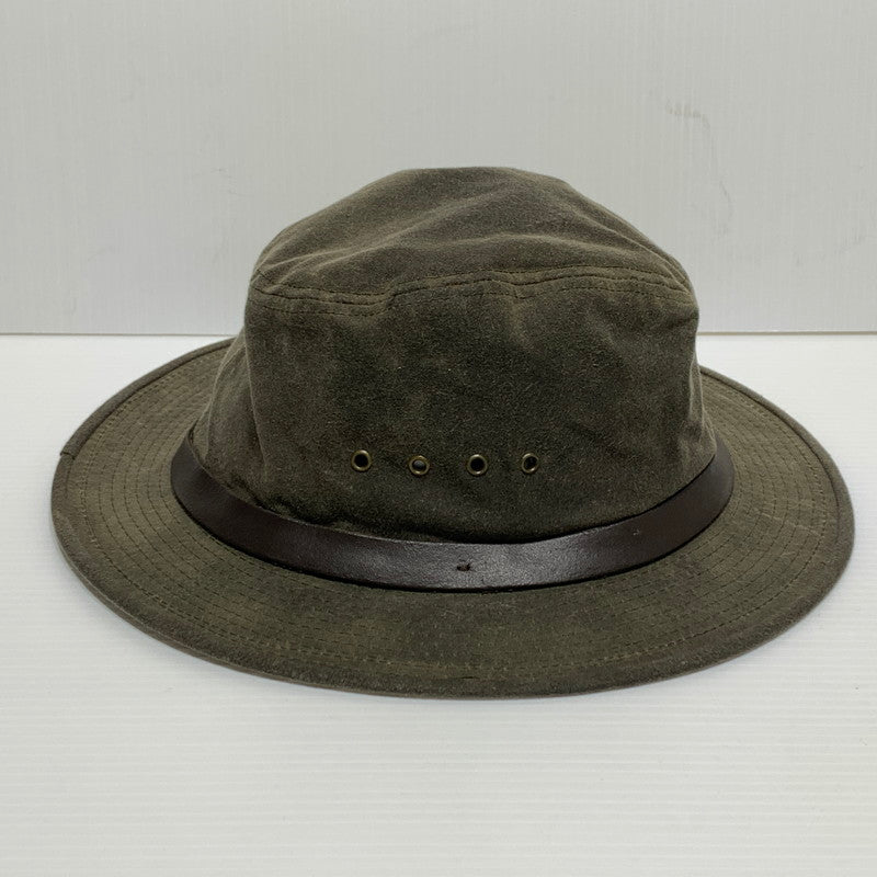 【中古品】【メンズ】 FILSON フィルソン SHELTER CLOTH PACKER HAT FSA2027 シェルター クロス パッカー ハット 帽子 オイル加工 185-260913-ko-20-teih サイズ：L カラー：カーキ 万代Net店