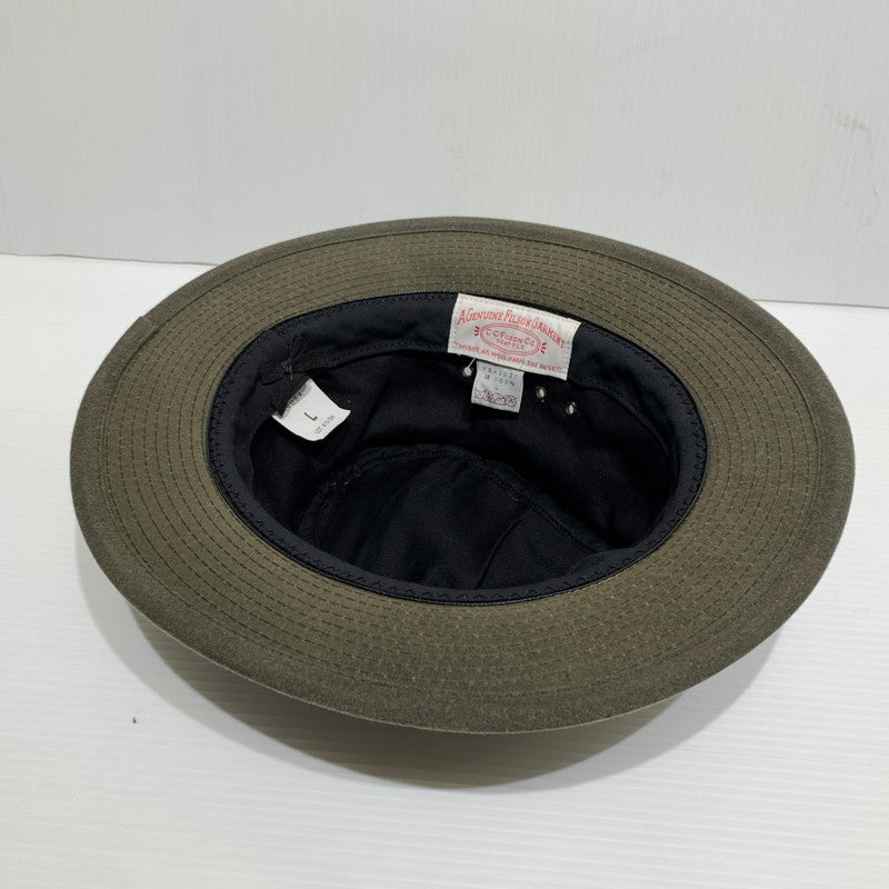【中古品】【メンズ】 FILSON フィルソン SHELTER CLOTH PACKER HAT FSA2027 シェルター クロス パッカー ハット 帽子 オイル加工 185-260913-ko-20-teih サイズ：L カラー：カーキ 万代Net店