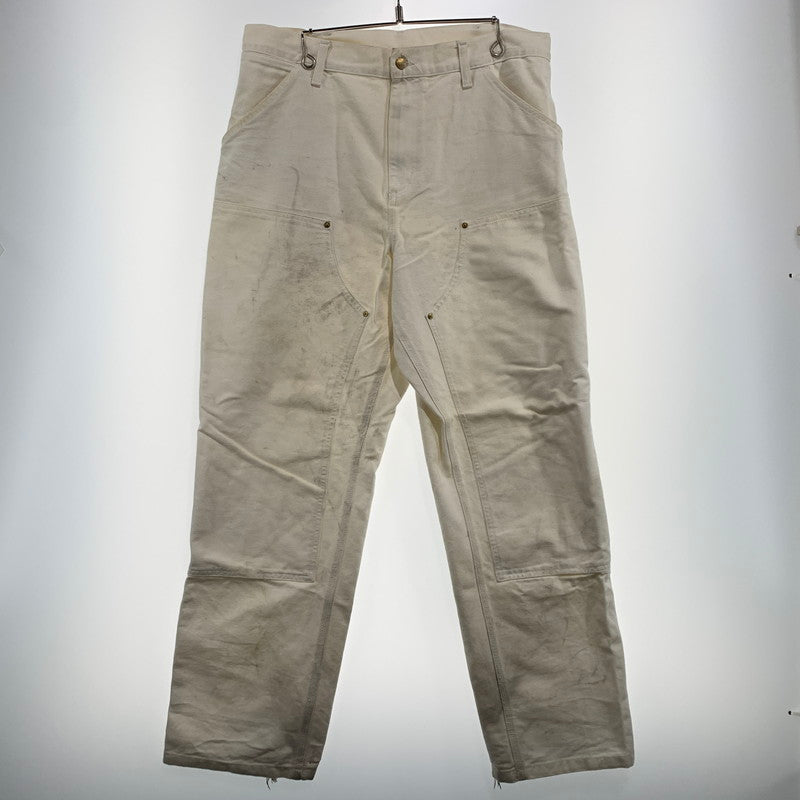 【現状渡し品】【メンズ】 Carhartt WIP カーハート ワークインプログレス DOUBLE KNEE PANTS I031501 ダブルニー パンツ ボトムス ワークパンツ 156-260912-ko-14-teih サイズ：34 カラー：ホワイト 万代Net店