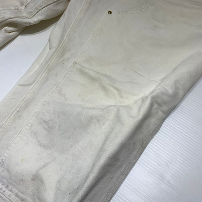 【現状渡し品】【メンズ】 Carhartt WIP カーハート ワークインプログレス DOUBLE KNEE PANTS I031501 ダブルニー パンツ ボトムス ワークパンツ 156-260912-ko-14-teih サイズ：34 カラー：ホワイト 万代Net店