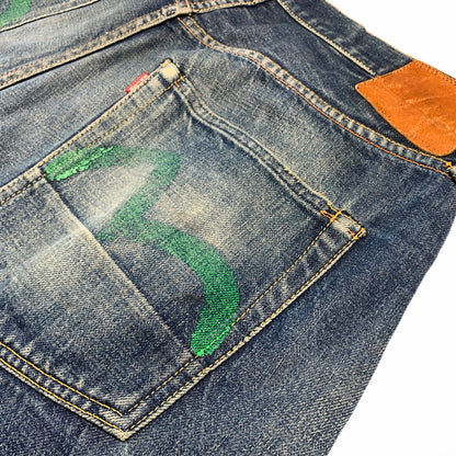 【現状渡し品】【メンズ】 EVISU エヴィス DENIM PANTS デニムパンツ ボトムス ジーンズ グリーンカモメ 156-260912-ko-16-teih サイズ：36 カラー：インディゴ 万代Net店