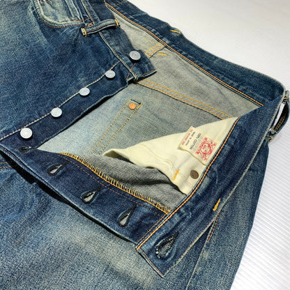 【現状渡し品】【メンズ】 EVISU エヴィス DENIM PANTS デニムパンツ ボトムス ジーンズ グリーンカモメ 156-260912-ko-16-teih サイズ：36 カラー：インディゴ 万代Net店