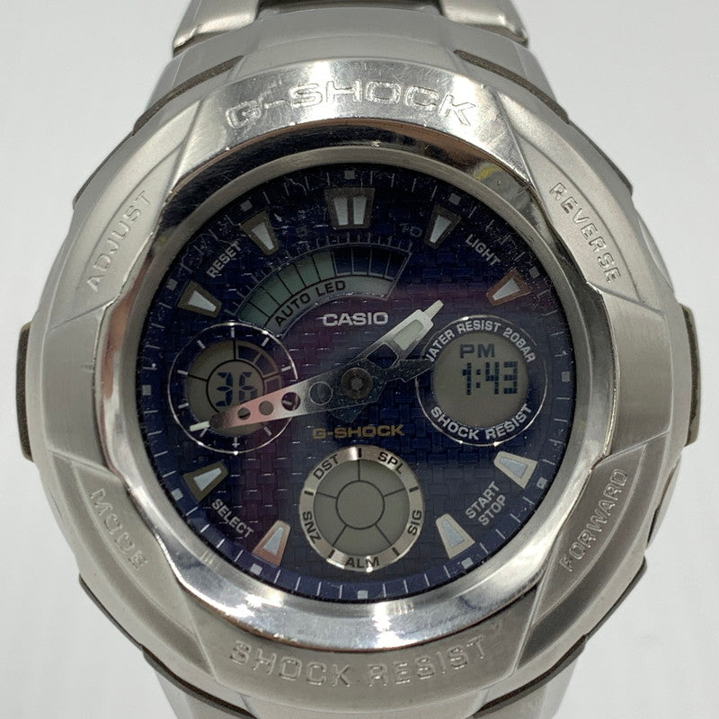 【中古品】【メンズ】 G-SHOCK ジーショック ANALOG DIGITAL QUARTZ WATCH G-1800D-2AJF アナログ デジタル クォーツ腕時計 196-261008-ss-02-teih カラー：シルバー 万代Net店