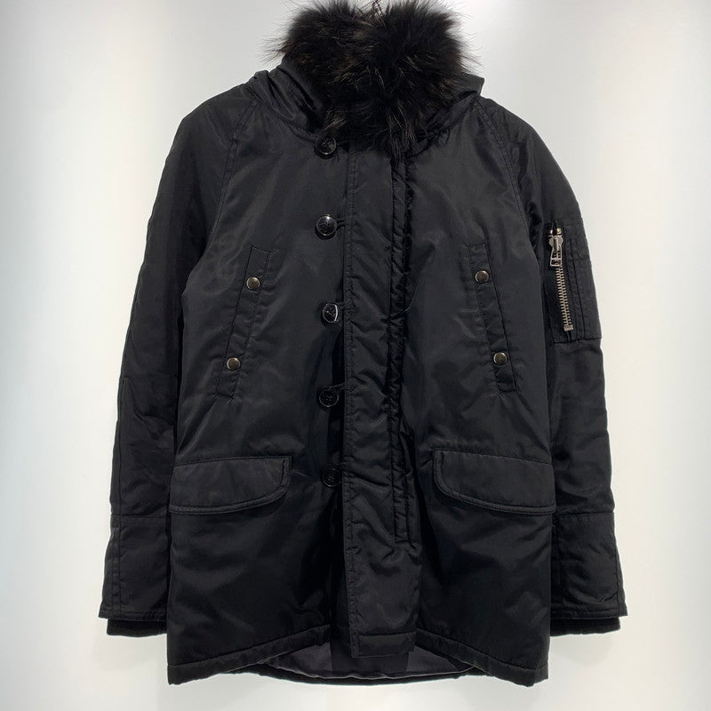 【中古品】【メンズ】 JUNHASHIMOTO ジュンハシモト × nano universe ナノ ユニバース 別注 コラボ N-3B FLIGHT JACKET NUC43BZ0693TN フライトジャケット アウター 140-260912-ko-09-teih サイズ：S カラー：ブラック 万代Net店