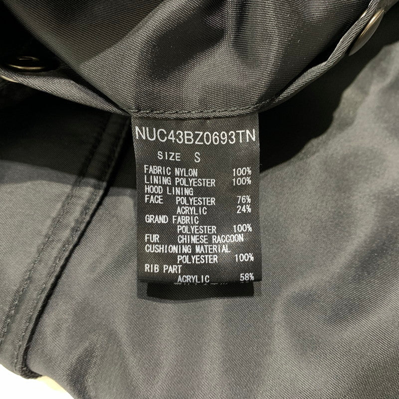 【中古品】【メンズ】 JUNHASHIMOTO ジュンハシモト × nano universe ナノ ユニバース 別注 コラボ N-3B FLIGHT JACKET NUC43BZ0693TN フライトジャケット アウター 140-260912-ko-09-teih サイズ：S カラー：ブラック 万代Net店
