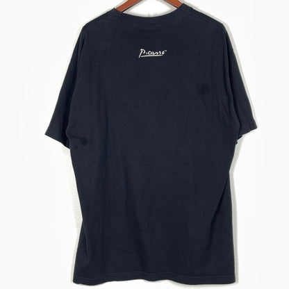 【中古品】【メンズ】 PICASSO ピカソ 90’s WOMAN WITH A YELLOW HAT TEE 90年代 ウーマン ウィズ ア イエロー ハット Tシャツ 半袖 トップス 145-260911-sa-32-teih サイズ：L カラー：ブラック 万代Net店