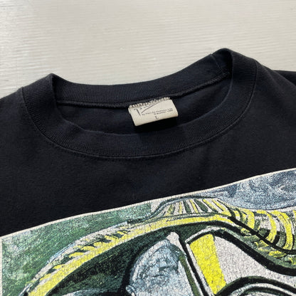 【中古品】【メンズ】 PICASSO ピカソ 90’s WOMAN WITH A YELLOW HAT TEE 90年代 ウーマン ウィズ ア イエロー ハット Tシャツ 半袖 トップス 145-260911-sa-32-teih サイズ：L カラー：ブラック 万代Net店