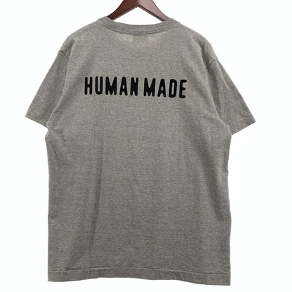 【中古品】【メンズ】 HUMAN MADE ヒューマンメイド STORES EXCLUSIVE HEART BADGE T-SHIRT HM00CS002 ストア エクスクルーシブ ハート バッジ Tシャツ 半袖 トップス 142-260913-ko-07-teih サイズ：L カラー：グレー 万代Net店