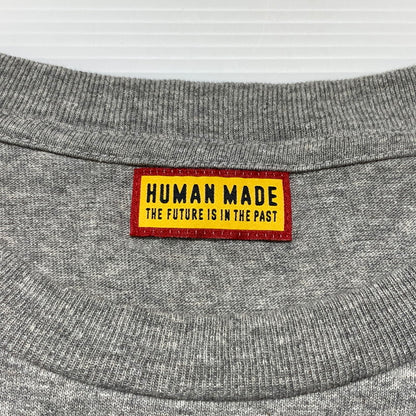 【中古品】【メンズ】 HUMAN MADE ヒューマンメイド STORES EXCLUSIVE HEART BADGE T-SHIRT HM00CS002 ストア エクスクルーシブ ハート バッジ Tシャツ 半袖 トップス 142-260913-ko-07-teih サイズ：L カラー：グレー 万代Net店
