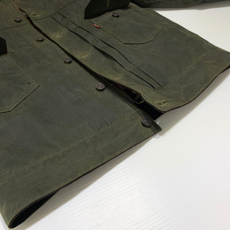 【中古品】【メンズ】 BARBOUR バブアー × Levi's リーバイス 別注 コラボ TYPE2 TRACKER WAX JACKET 252MWX2522 トラッカー ワックス ジャケット アウター 144-260913-ko-17-teih サイズ：S カラー：カーキ 万代Net店