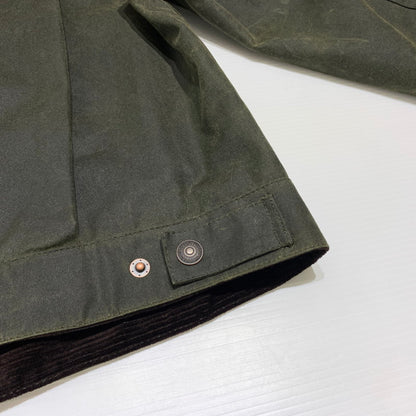 【中古品】【メンズ】 BARBOUR バブアー × Levi's リーバイス 別注 コラボ TYPE2 TRACKER WAX JACKET 252MWX2522 トラッカー ワックス ジャケット アウター 144-260913-ko-17-teih サイズ：S カラー：カーキ 万代Net店