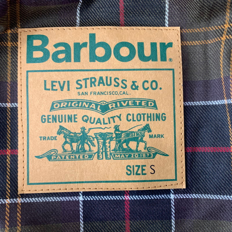 【中古品】【メンズ】 BARBOUR バブアー × Levi's リーバイス 別注 コラボ TYPE2 TRACKER WAX JACKET 252MWX2522 トラッカー ワックス ジャケット アウター 144-260913-ko-17-teih サイズ：S カラー：カーキ 万代Net店