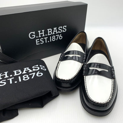 【中古品】【メンズ】 G.H.BASS ジーエイチバス LARSON MOC PENNY BA11010H-001 ラーソン モック ペニー 靴 ローファー 164-260917-ko-12-teih サイズ：US8 カラー：ブラック 万代Net店