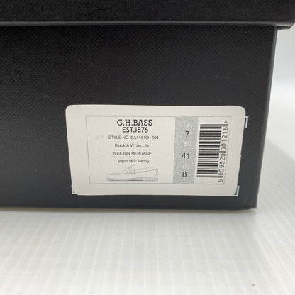 【中古品】【メンズ】 G.H.BASS ジーエイチバス LARSON MOC PENNY BA11010H-001 ラーソン モック ペニー 靴 ローファー 164-260917-ko-12-teih サイズ：US8 カラー：ブラック 万代Net店