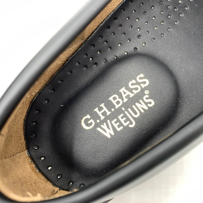 【中古品】【メンズ】 G.H.BASS ジーエイチバス LARSON MOC PENNY BA11010H-001 ラーソン モック ペニー 靴 ローファー 164-260917-ko-12-teih サイズ：US8 カラー：ブラック 万代Net店